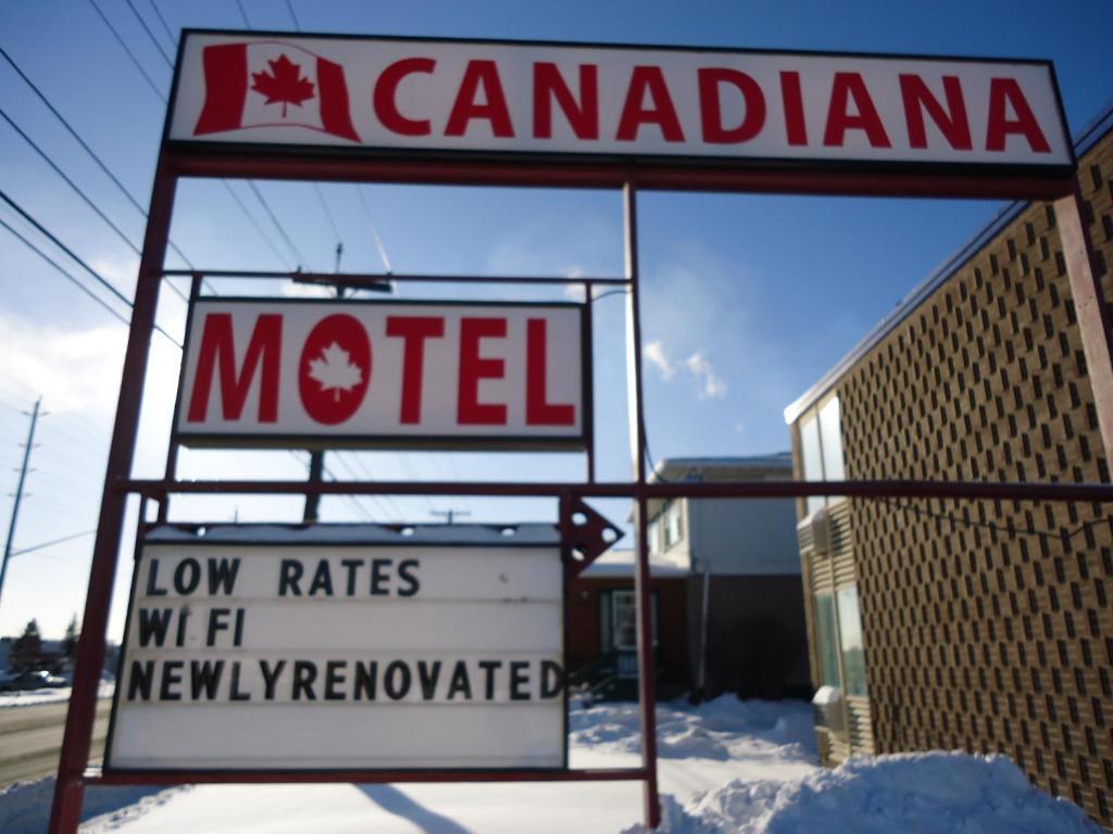 Canadiana Motel Sudbury Bagian luar foto